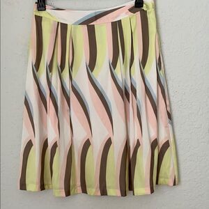 NWT Medison Studio Multicolor Pleated Women's Skirt Size 8